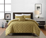 Bradley Mustard King 8pc Comforter Set