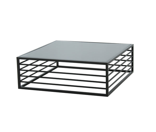 VIG Furniture Modrest Malvo - Modern Black + Glass Coffee Table VGODLZ-215RC-BLK-CT