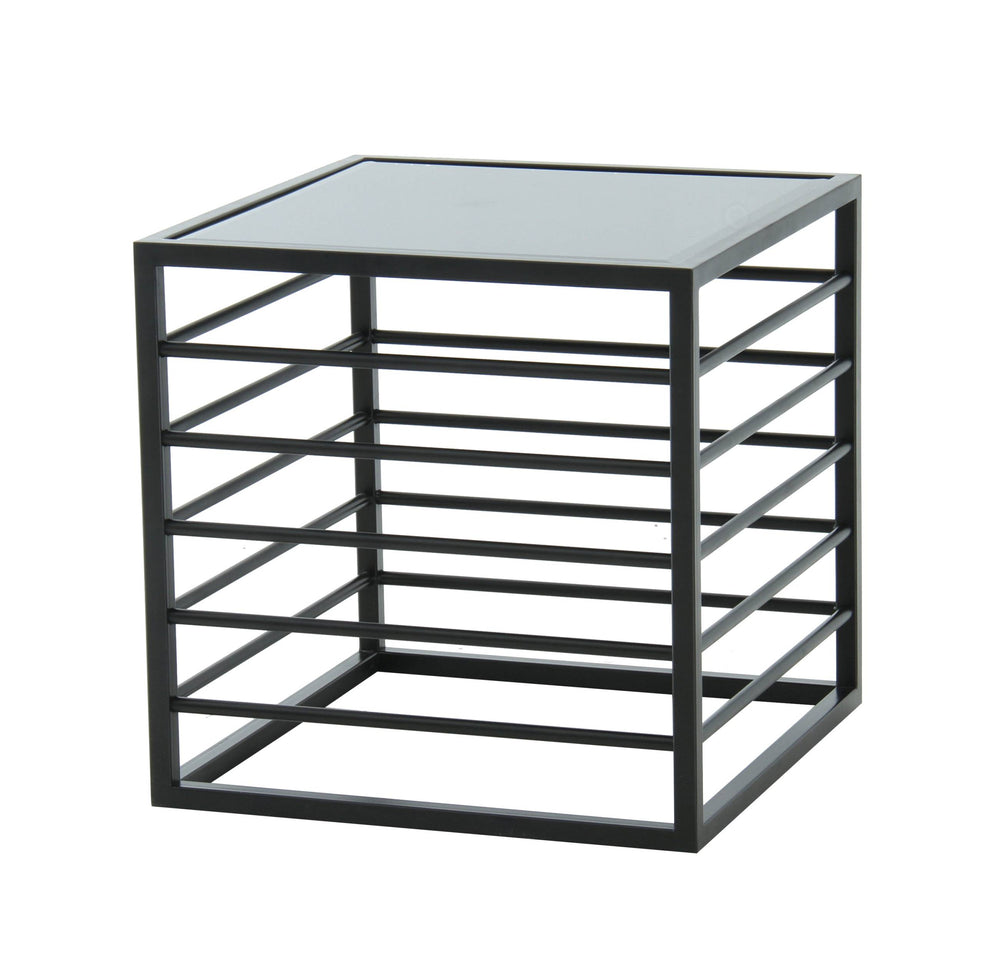VIG Furniture Modrest Malvo - Modern Black + Glass End Table VGODLZ-215E-BLK-ET