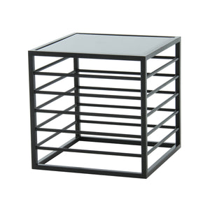 VIG Furniture Modrest Malvo - Modern Black + Glass End Table VGODLZ-215E-BLK-ET