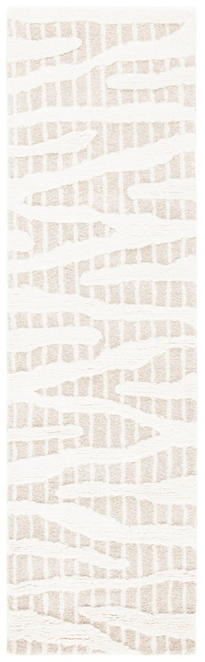 Manhattan 159 Contemporary Hand Tufted 100% Wool Pile Rug Beige / Ivory
