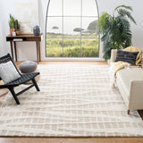 Manhattan 159 Contemporary Hand Tufted 100% Wool Pile Rug Beige / Ivory