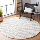 Manhattan 159 Contemporary Hand Tufted 100% Wool Pile Rug Grey / Ivory