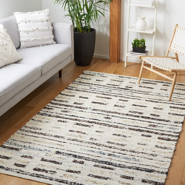 Safavieh Manhattan 350 Hand Woven 85% Wool and 15% Cotton Contemporary Rug MAN350A-8