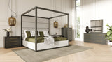 VIG Furniture Modrest Manhattan- Contemporary Canopy Grey EK Bedroom Set VGMA-BR-127-SET