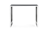 VIG Furniture Modrest Manston - Modern Black Oak & Stainless Steel Bar Table VGVCBT1935-BLK