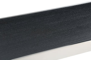 VIG Furniture Modrest Manston - Modern Black Oak & Stainless Steel Bar Table VGVCBT1935-BLK