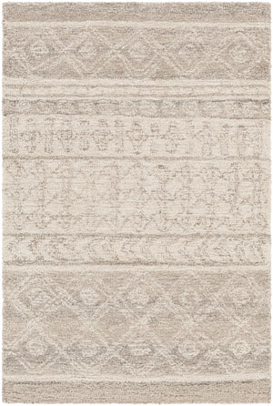 Maroc MAR-2300 Global Wool Rug MAR2300-912 Taupe, Ivory, Beige, Camel, Dark Brown 100% Wool 9' x 12'