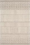 Maroc MAR-2300 Global Wool Rug MAR2300-576 Taupe, Ivory, Beige, Camel, Dark Brown 100% Wool 5' x 7'6"