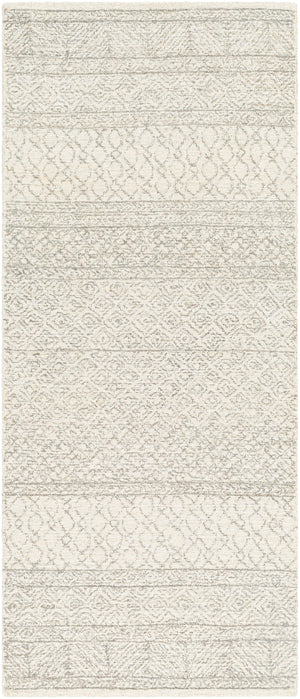Maroc MAR-2302 Global Wool Rug MAR2302-266 Cream, Camel, Taupe, Dark Brown 100% Wool 2'6" x 6'