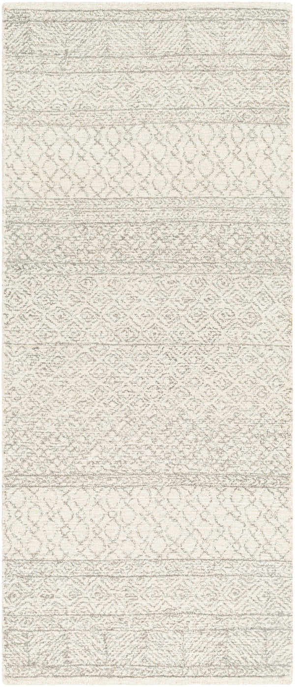 Maroc MAR-2302 Global Wool Rug MAR2302-266 Cream, Camel, Taupe, Dark Brown 100% Wool 2'6" x 6'