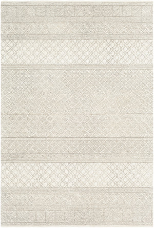 Maroc MAR-2302 Global Wool Rug MAR2302-912 Cream, Camel, Taupe, Dark Brown 100% Wool 9' x 12'