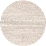 Maroc MAR-2303 Global Wool Rug MAR2303-6RD Cream, Camel, Taupe, Dark Brown, Medium Gray 100% Wool 6' Round