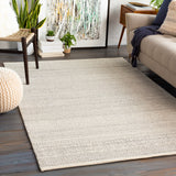 Maroc MAR-2303 Global Wool Rug MAR2303-912 Cream, Camel, Taupe, Dark Brown, Medium Gray 100% Wool 9' x 12'