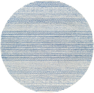 Maroc MAR-2304 Global Wool Rug MAR2304-6RD Dark Blue, Ivory, Beige, Light Gray 100% Wool 6' Round