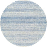 Maroc MAR-2304 Global Wool Rug MAR2304-6RD Dark Blue, Ivory, Beige, Light Gray 100% Wool 6' Round