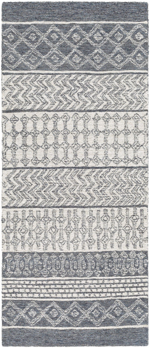 Maroc MAR-2305 Global Wool Rug MAR2305-266 Beige, Ivory, Charcoal 100% Wool 2'6" x 6'