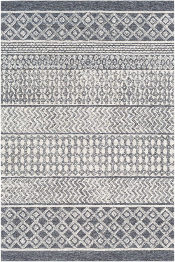 Maroc MAR-2305 Global Wool Rug MAR2305-912 Beige, Ivory, Charcoal 100% Wool 9' x 12'