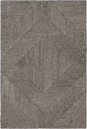 Maroc MAR-2321 Modern Wool Rug MAR2321-81012 Beige, Black 100% Wool 8'10" x 12'