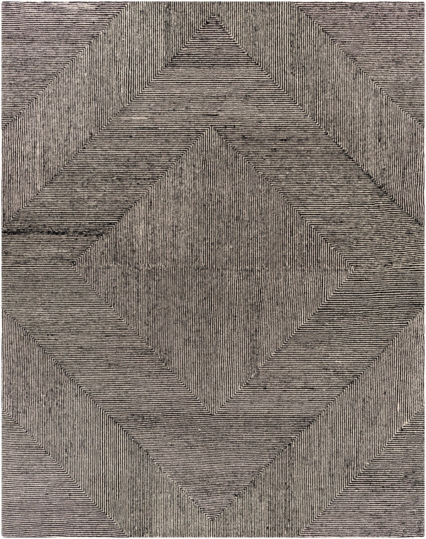 Maroc MAR-2321 Modern Wool Rug MAR2321-810 Beige, Black 100% Wool 8' x 10'