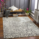 Maroc MAR-2323 Modern Wool Rug MAR2323-81012 Black, Medium Gray, Beige 100% Wool 8'10" x 12'