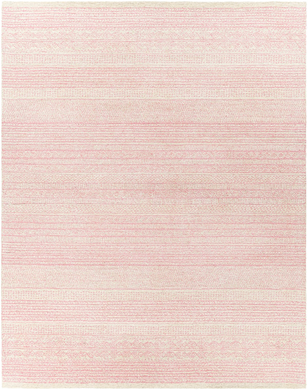 Maroc MAR-2324 Global Wool Rug MAR2324-810 Rose, Medium Gray, Cream 100% Wool 8' x 10'