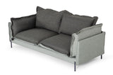VIG Furniture Divani Casa Mars - Modern Grey & Dark Grey Fabric Sofa VGCF591-DKGRY-S