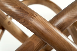 VIG Furniture Modrest Mason Modern Round Glass & Walnut Dining Table VGCSDT-16138