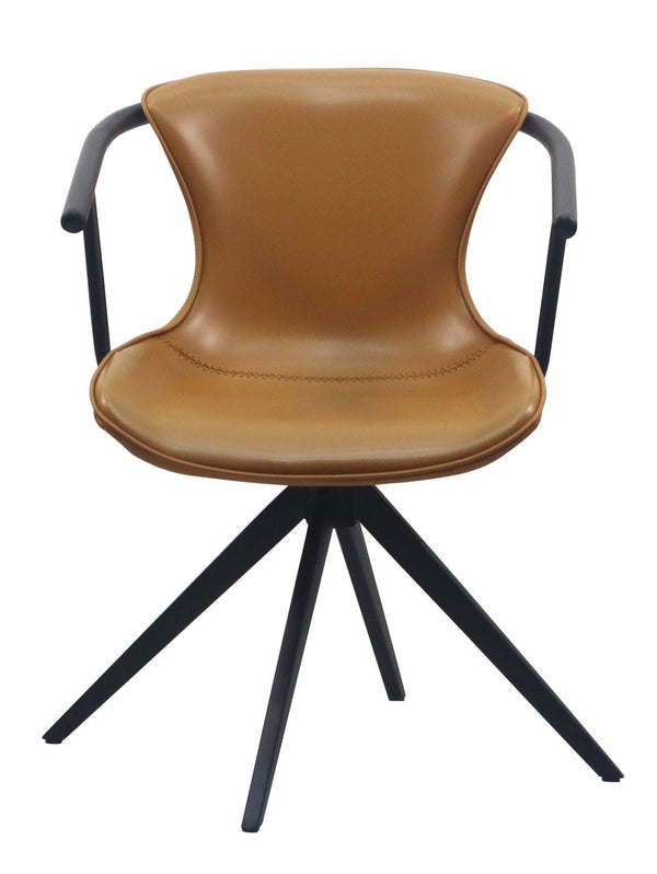 VIG Furniture Modrest Maureen - Modern Camel & Black Dining Chair VGHR3571-CML-DC