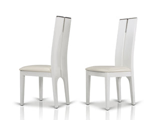 VIG Furniture Modrest Maxi White Gloss Chair (Set of 2) VGGUJK414SCH-WHT