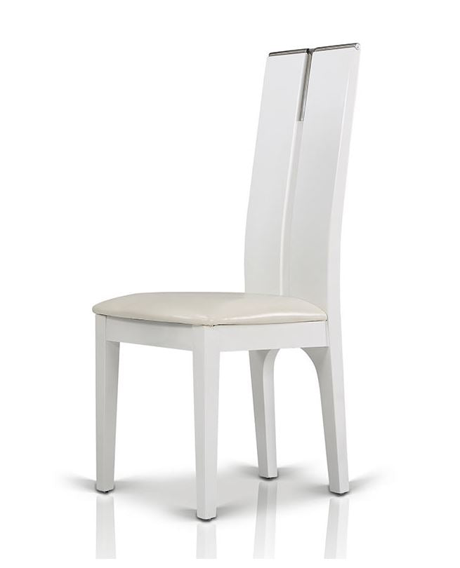 VIG Furniture Modrest Maxi White Gloss Chair (Set of 2) VGGUJK414SCH-WHT