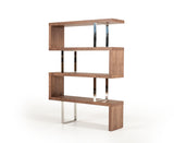 VIG Furniture Modrest Maze Modern Walnut Bookcase VGBBMD105-WAL