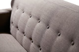 VIG Furniture Divani Casa Tawny Modern Fabric Sofa & Ottoman Set VGMB-1667-BRN