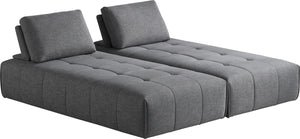 VIG Furniture Divani Casa Edgar - Modern Grey Fabric Modular Sectional Sofa VGMB-1765-GRY
