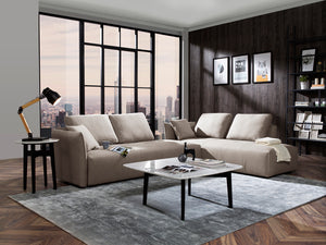 VIG Furniture Divani Casa - Polson Modern Light Grey Fabric Modular  Sectional Sofa Bed VGMB-1869-LTGRY