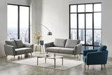 VIG Furniture Divani Casa Benham Modern Grey & Blue Fabric Sofa Set VGMB-1879-GRYBLU