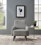 VIG Furniture Divani Casa Corydon Modern Herringbone Fabric Accent Chair VGMB-1889