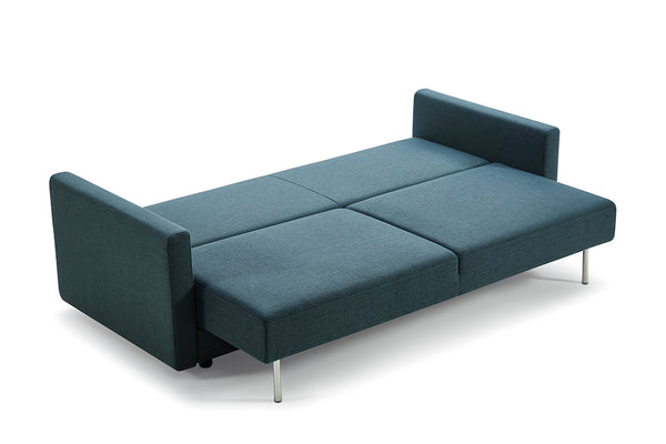 VIG Furniture Divani Casa Fredonia Modern Blue-Green Fabric Sofa Bed w/ Storage VGMB-1901-BG