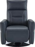 VIG Furniture Divani Casa Nashua Modern Blue Leatherette Recliner Chair VGMB-R079-BLU