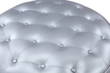 Marley Silver Ottoman