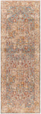 Mirabel MBE-2310 Traditional Polyester Rug MBE2310-2773 Teal, Aqua, Medium Gray, Burnt Orange, Olive, Beige 100% Polyester 2'7" x 7'3"