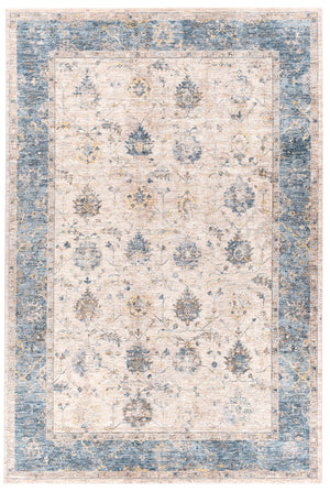 Mirabel MBE-2313 Traditional Polyester Rug MBE2313-9122 Teal, Aqua, Mustard, Taupe, Beige, Light Gray 100% Polyester 9' x 12'2"