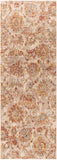 Mirabel MBE-2315 Traditional Polyester Rug MBE2315-2773 Teal, Rust, Burnt Orange, Mustard, Medium Gray, Beige 100% Polyester 2'7" x 7'3"