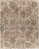 Mirabel MBE-2316 Traditional Polyester Rug MBE2316-710103 Teal, Aqua, Mustard, Dark Brown, Taupe, Beige 100% Polyester 7'10" x 10'3"