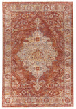 Mirabel MBE-2318 Traditional Polyester Rug MBE2318-9122 Burnt Orange, Rust, Teal, Olive, Medium Gray, Beige 100% Polyester 9' x 12'2"