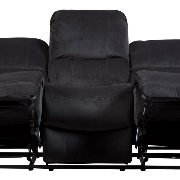 Porter Designs Ramsey Triple Power Transitional Reclining Sofa Gray 03-112C-01-6014A