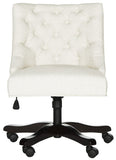 Soho Tufted Linen Swivel Desk Chair