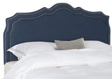 Safavieh Skyler Headboard  Steel Blue Fabric/Wood/Metal MCR4005B-F