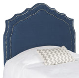 Safavieh Skyler Headboard  Steel Blue Fabric/Wood/Metal MCR4005B-F