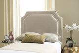 Dane Grey & White Piping Headboard